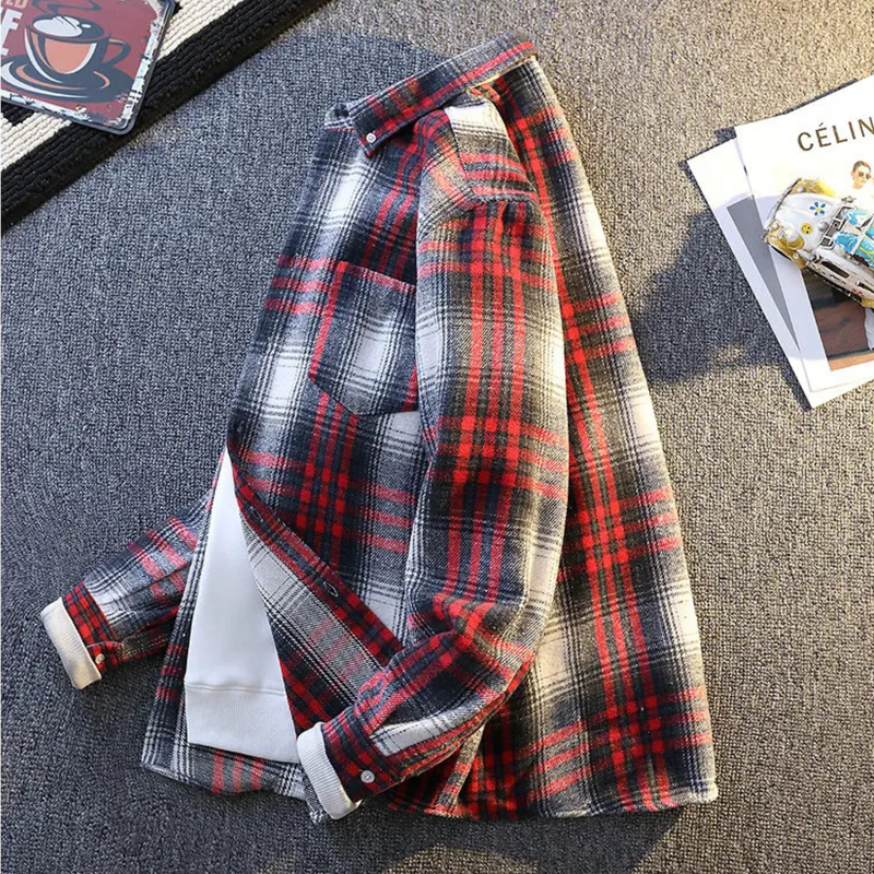 Kira Women's Plaid Shirt - front view