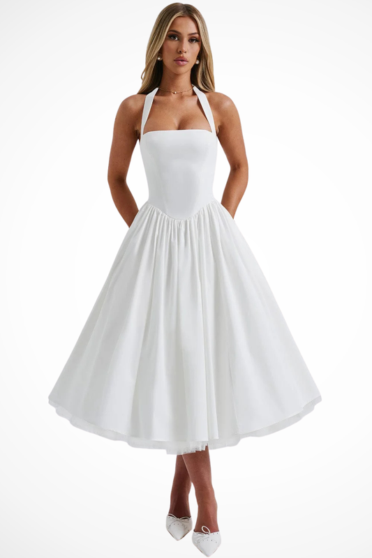 Vienna Women's Midi Dress - front view