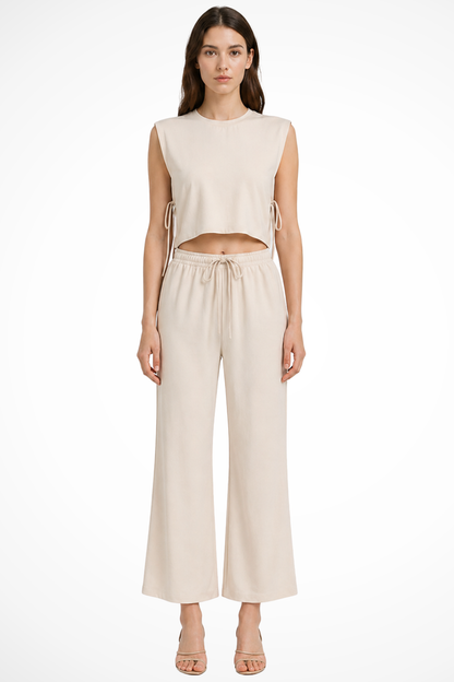 Vienna Women's Wide Leg Trousers - front view