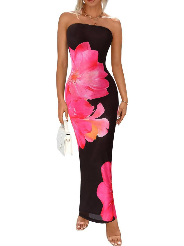 Giselle Women's Floral Maxi Dress - styled view