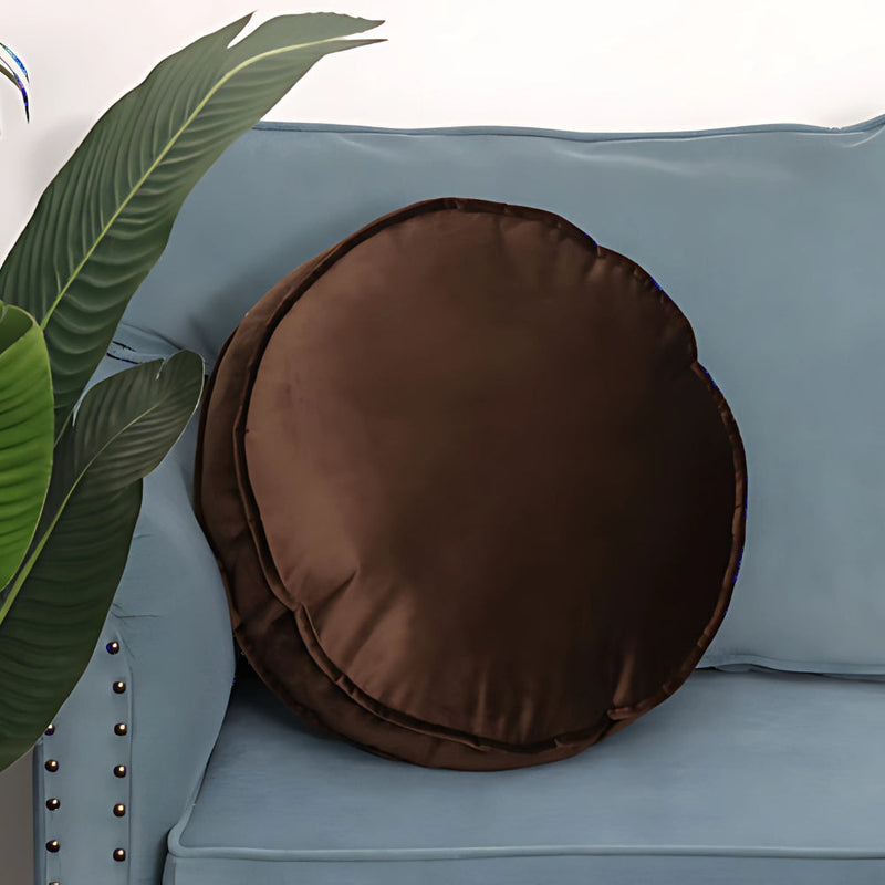 Lavish Velvet Round Cushion | Velvet, Living Room
