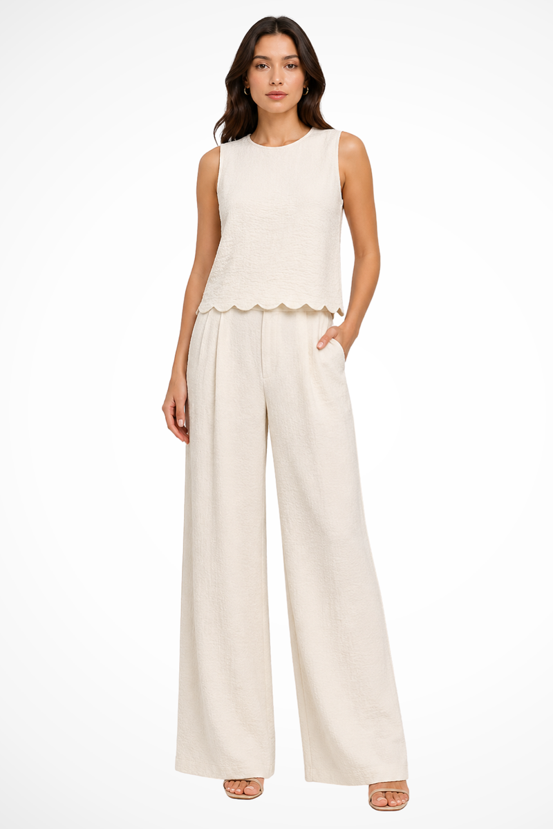 Jolie Women's Wide Leg Trousers - styled view