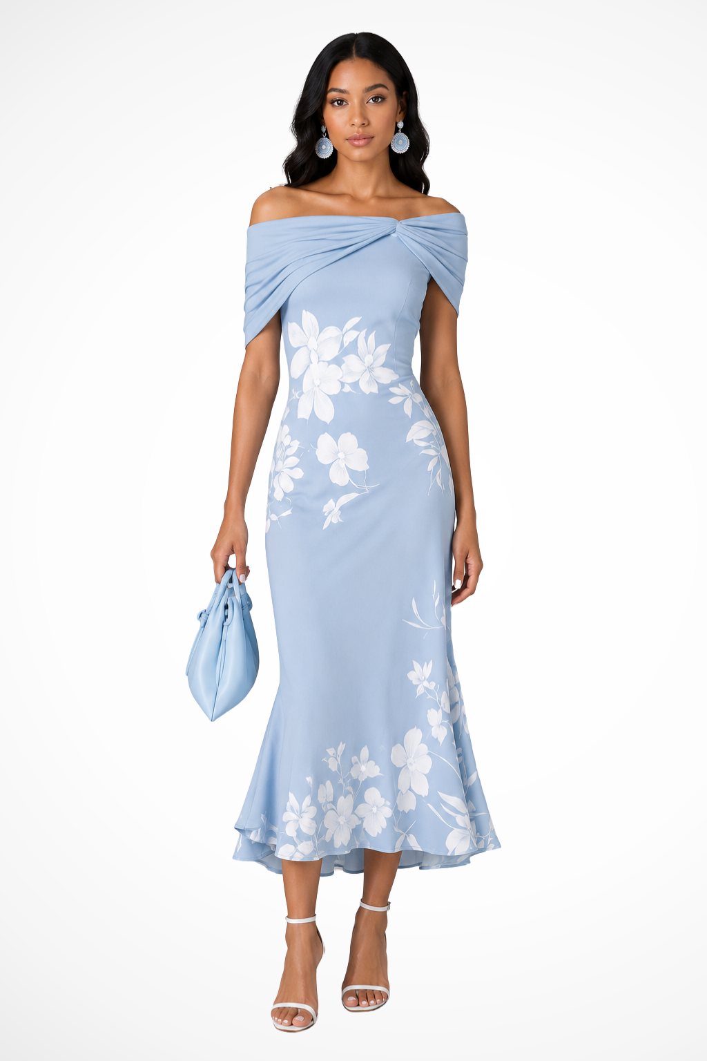 Tamsin Women's Floral Midi Dress - styled view