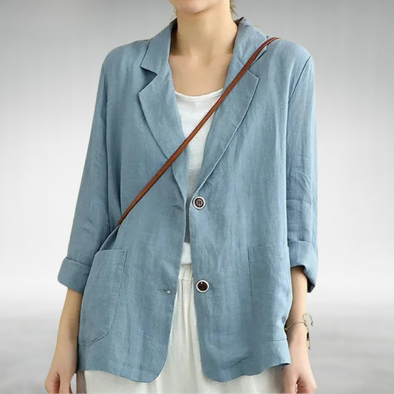 Zadie Women's Blazer | Black, Blue