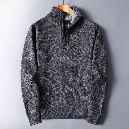 Zane Men's Ribbed Knit Sweater - front view
