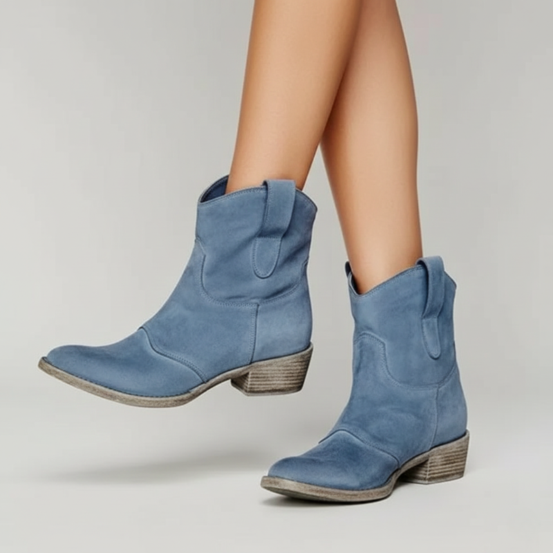 Hattie Women's Ankle Boots - fabric and finish detail