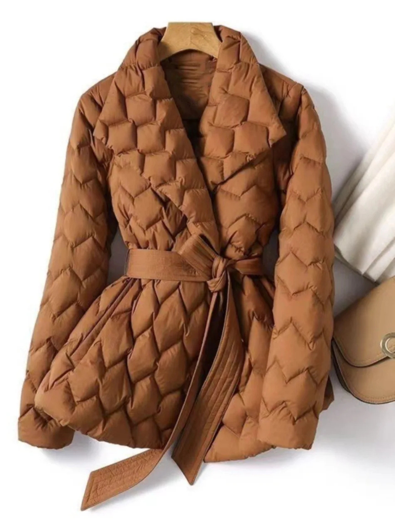 Opal Women's Quilted Coat - front view