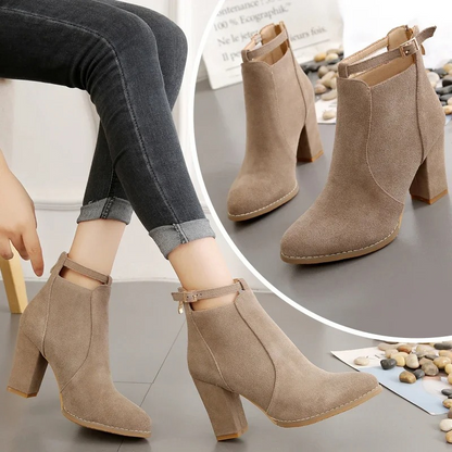 Winona Women's Block Heel Ankle Boots - front view