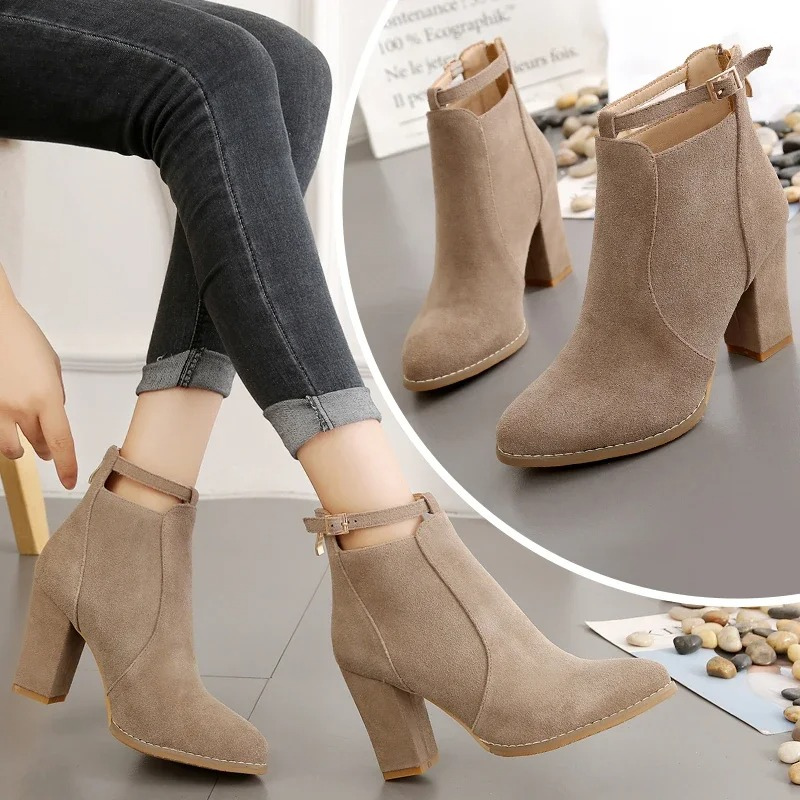 Winona Women's Block Heel Ankle Boots | Pointed Toe