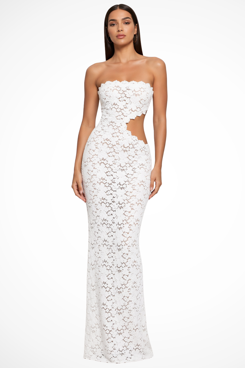 Clara Women's Maxi Dress | Lace, Strapless
