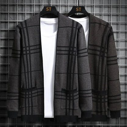 Rosa Women's Plaid Cardigan - front view