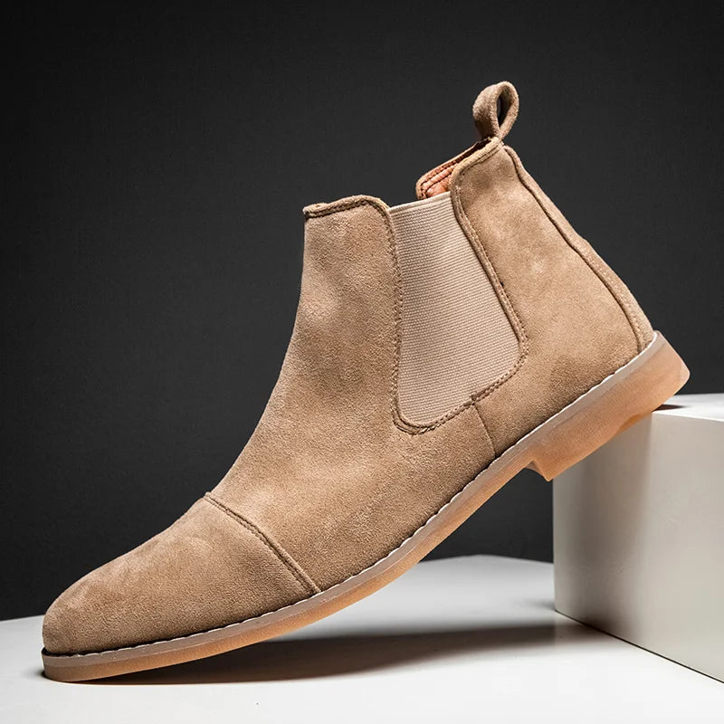 Vera Women's Suede Chelsea Boots | Black, Grey