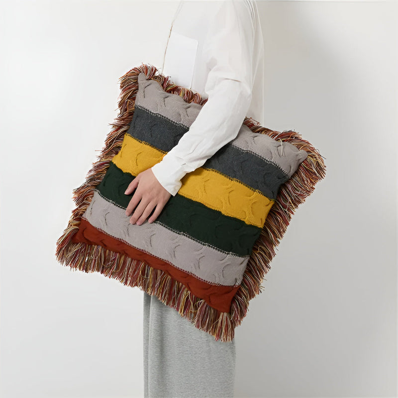 Bay Colorful Radiance Knit Cushion | Knitted, Living Room