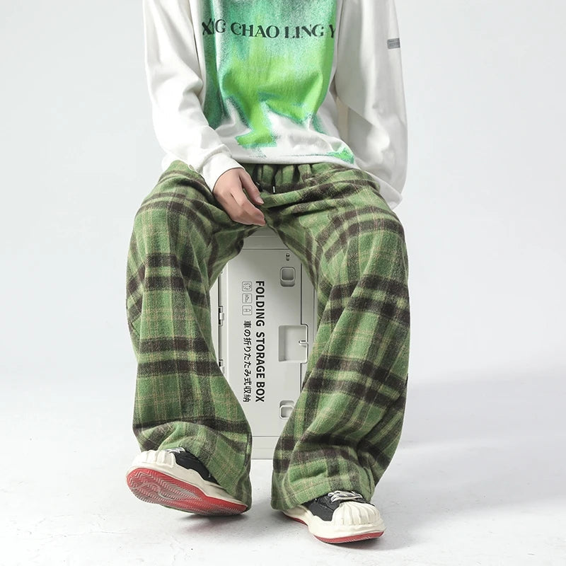 Nora Women's Plaid Joggers - front view