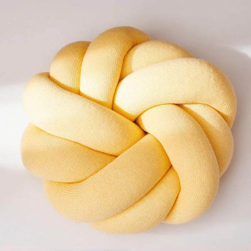 Pine Puffy Pretzel Cushion | Soft Cover, Living Room