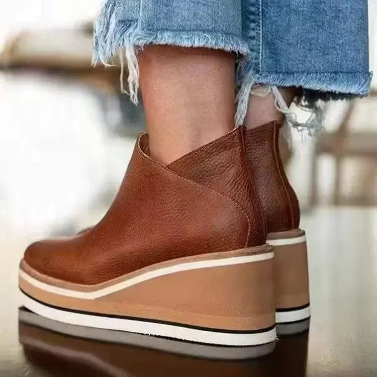 Nell Women's Ankle Boots - fabric and finish detail