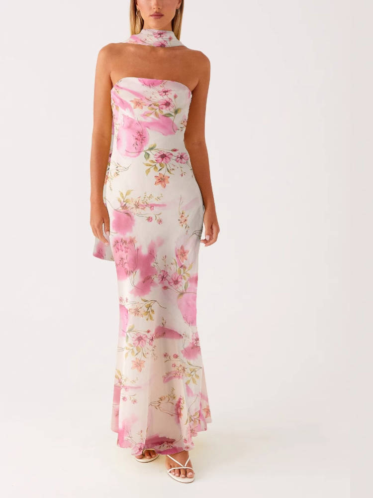 Sable Women's Floral Maxi Dress - close-up detail