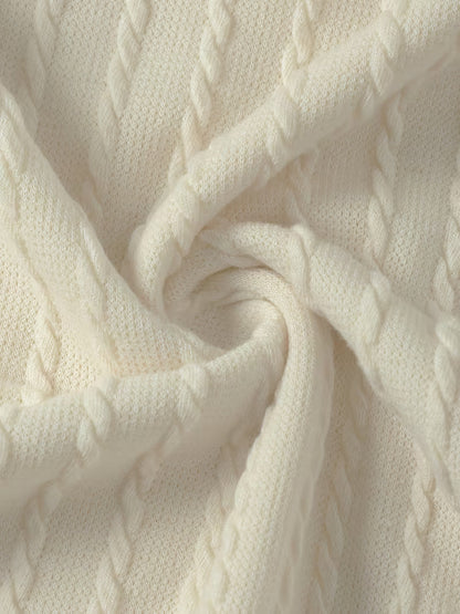 Edith Women's Cable Knit Two-piece Set - back view