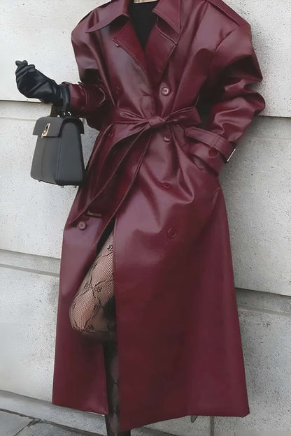Camille Women's Trench Coat - styled view