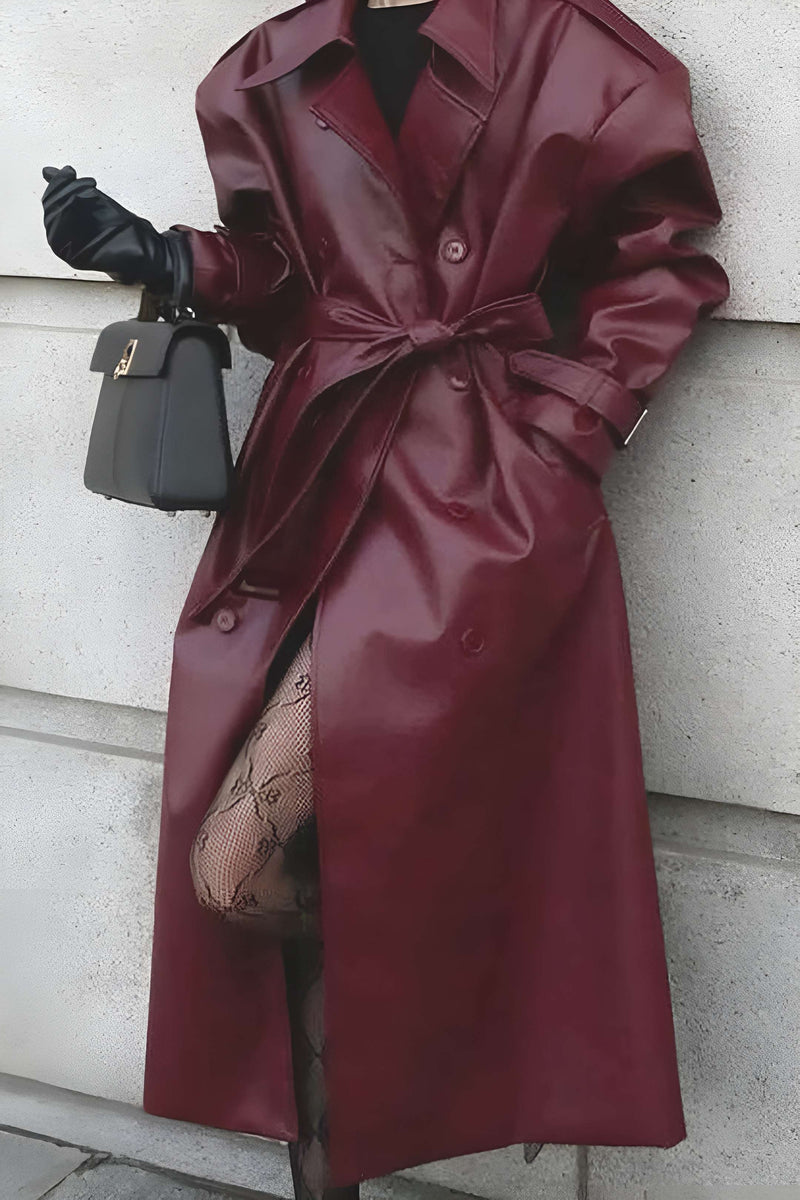 Camille Women's Trench Coat - styled view