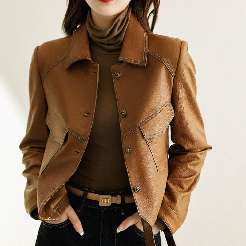 Alba Women's Blazer | Leather