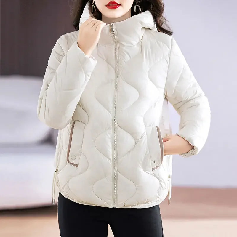 Odette Women's Quilted Puffer Jacket - full-length view