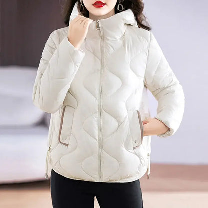 Odette Women's Quilted Puffer Jacket - full-length view