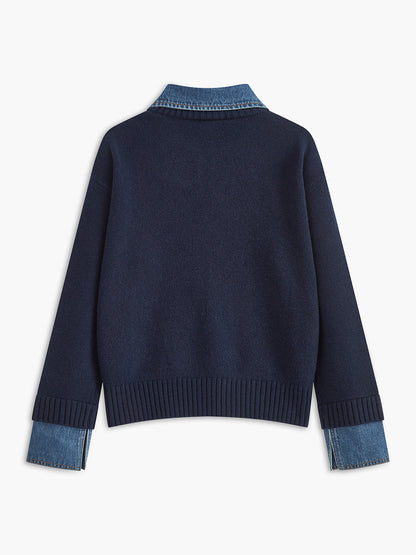 Iris Women's Sweater - fabric and finish detail