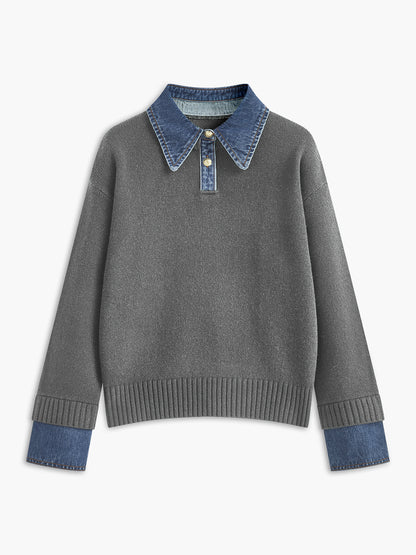 Iris Women's Sweater - flat lay