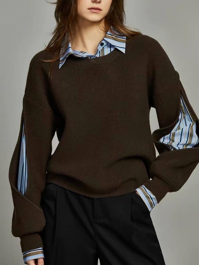 Tamsin Women's Sweater - fabric and finish detail