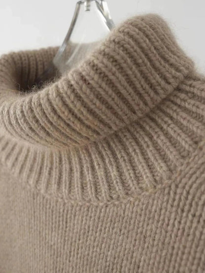 Beatrix Women's Cashmere Turtleneck - flat lay