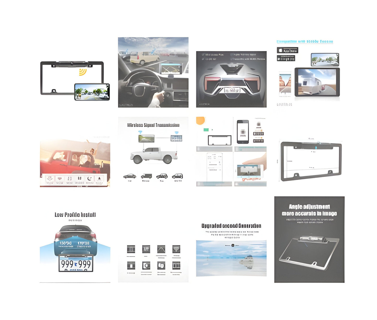 Haven Car Backup Camera - fabric and finish detail