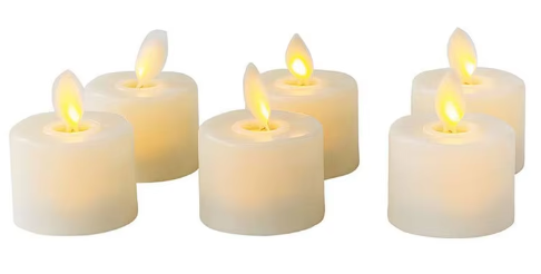 Slate LED Flameless Candles - fabric and finish detail