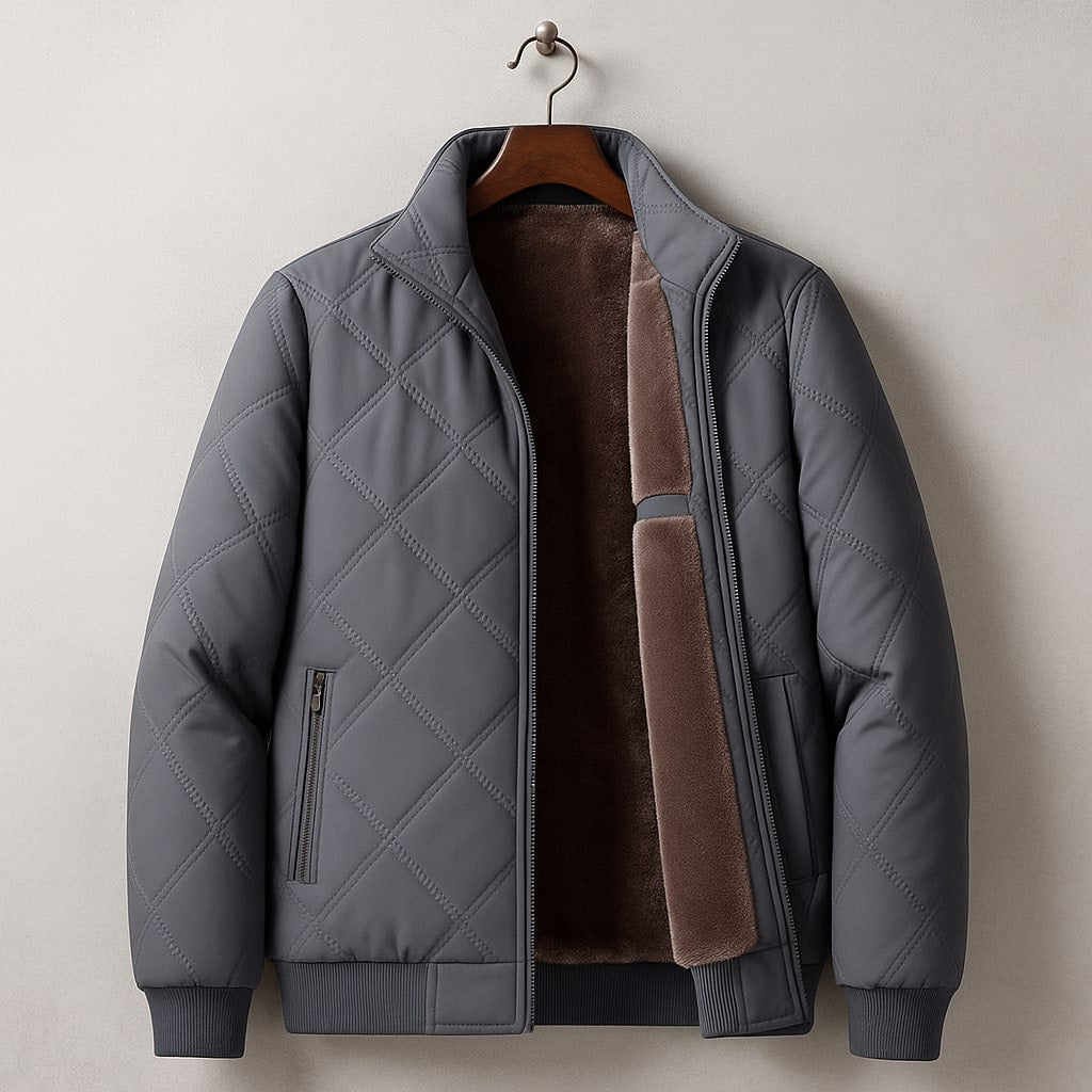 Soren Men's Quilted Jacket - back view