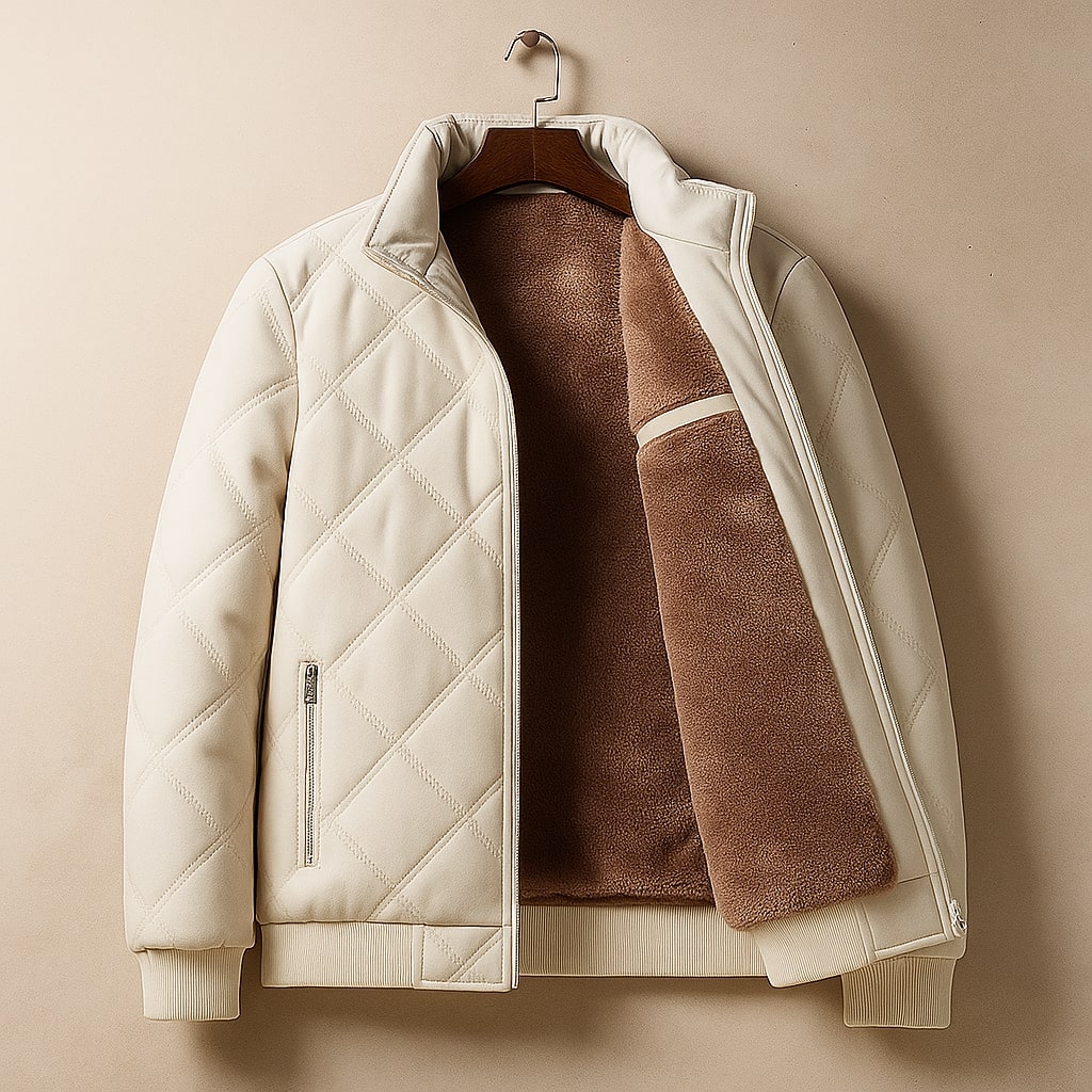Soren Men's Quilted Jacket - styled view