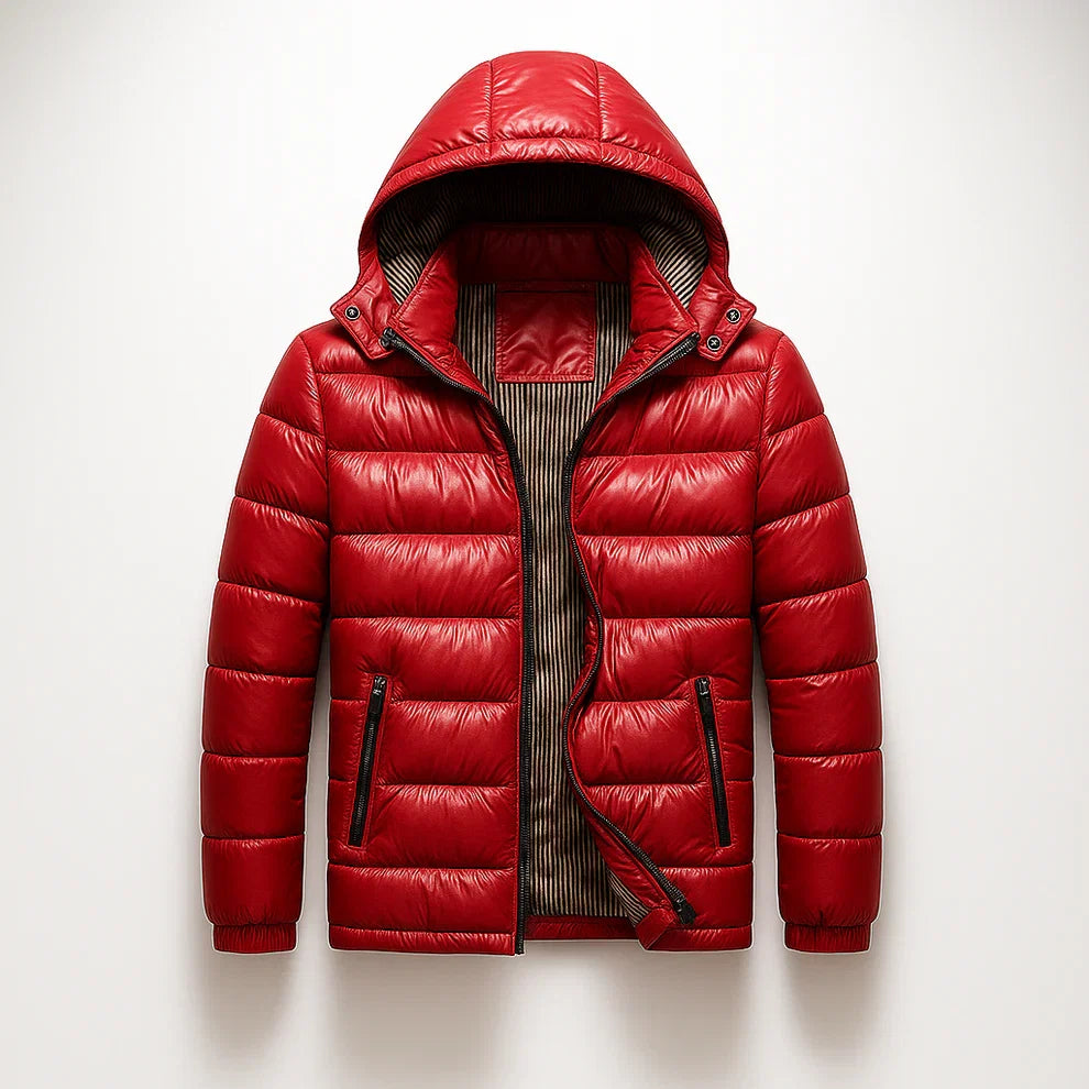 Elena Women's Puffer Jacket - styled view