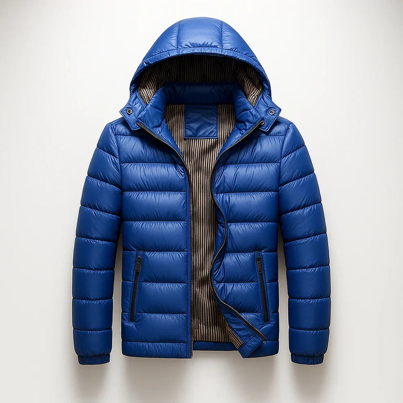 Elena Women's Puffer Jacket - fabric and finish detail