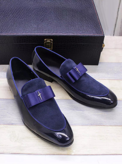 Isaac Men's Suede Loafers - close-up detail