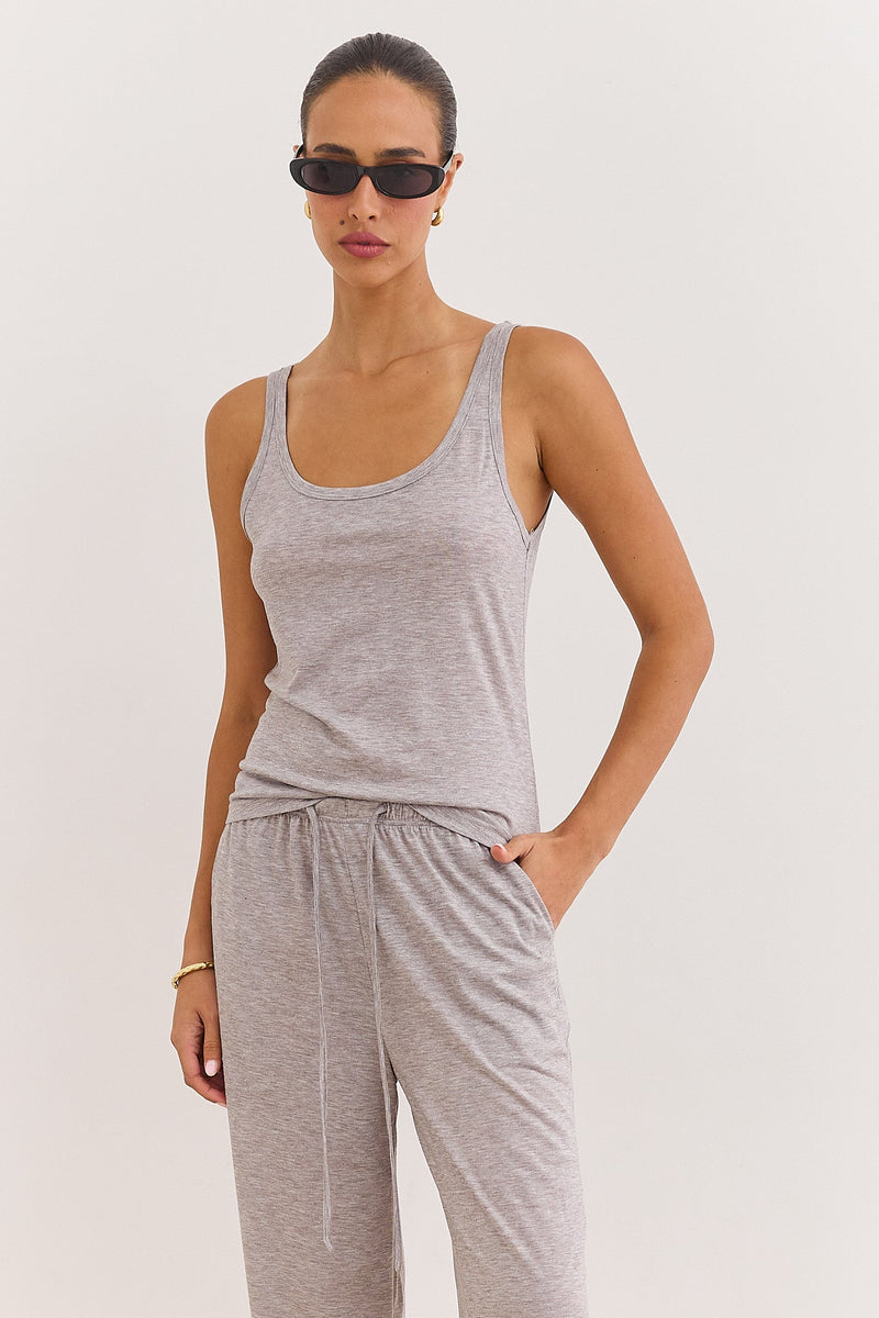 Jolie Women's Tank Top - fabric and finish detail