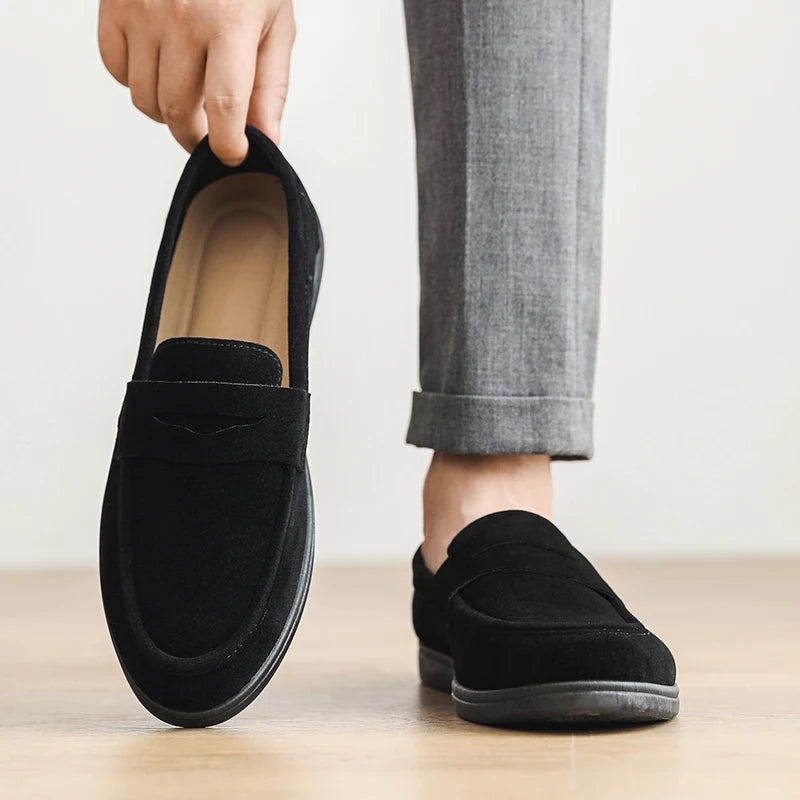 Odette Women's Suede Loafers - back view