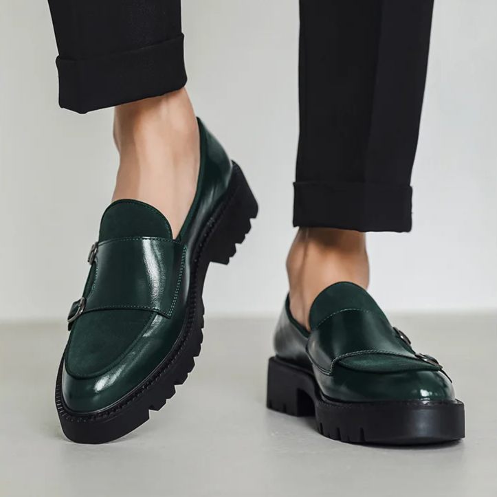 Orson Men's Platform Loafers - styled view