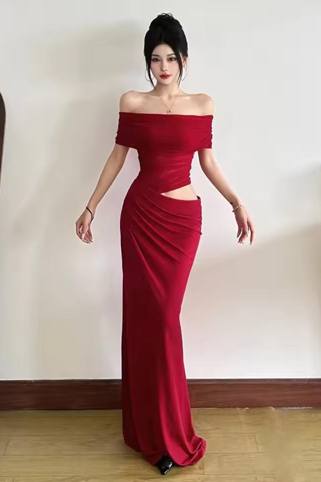 Clara Women's Maxi Dress - full-length view