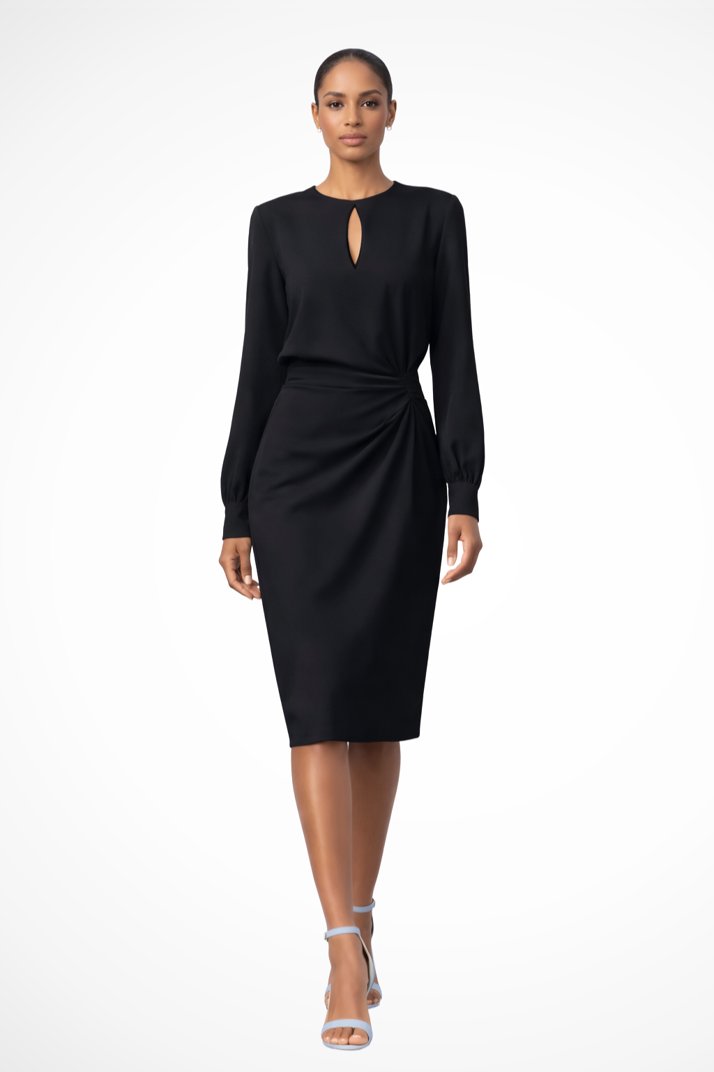 Faye Women's Midi Dress - front view