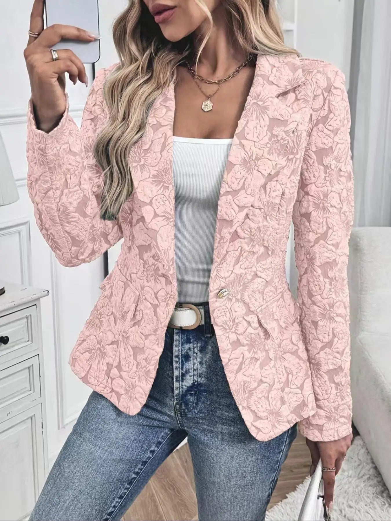 Mabel Women's Blazer - close-up detail