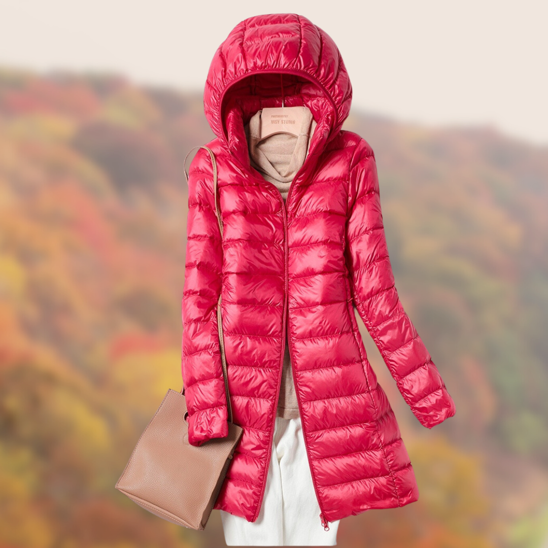 Cleo Women's Puffer Jacket - full-length view