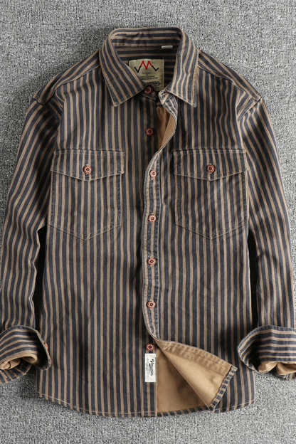 Griffin Men's Striped Blouse - full-length view