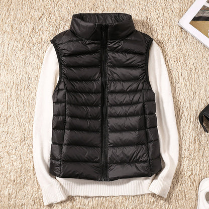 Odette Women's Quilted Puffer Jacket - fabric and finish detail
