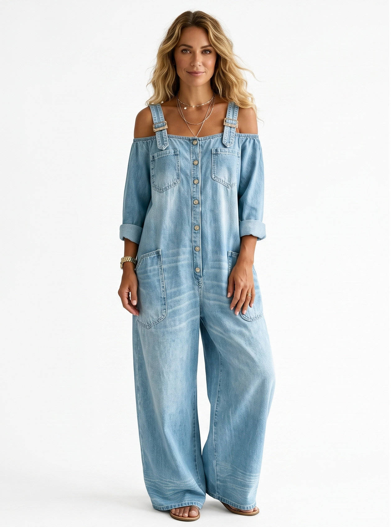 Delphine Women's Jumpsuit - flat lay
