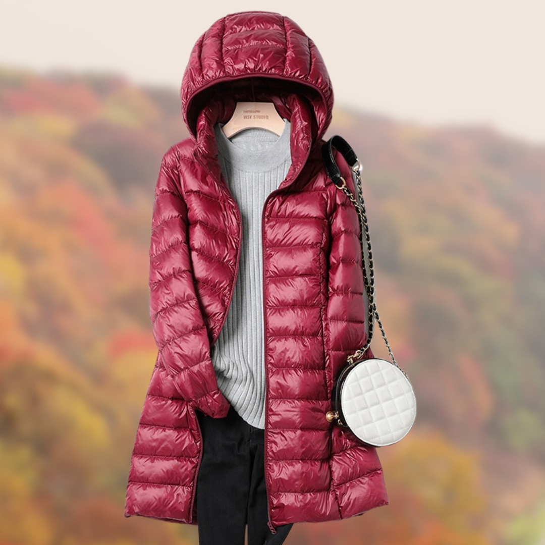 Cleo Women's Puffer Jacket - close-up detail