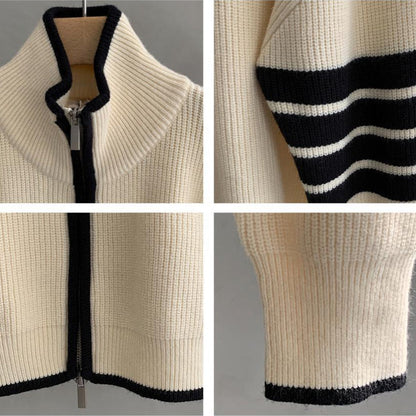 Silas Men's Striped Sweater - full-length view